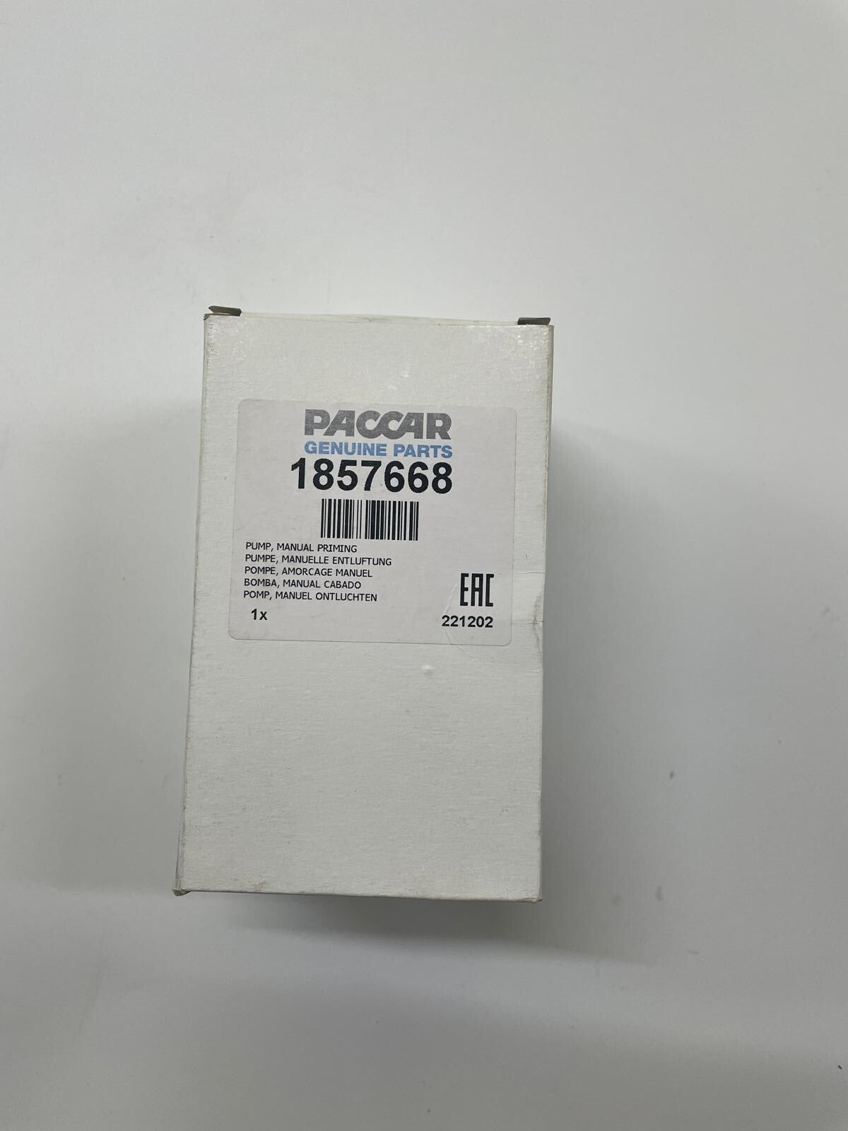 DAF Manual Fuel Priming Pump 1857668 | Genuine DAF CF AND XF Euro 6 Trucks