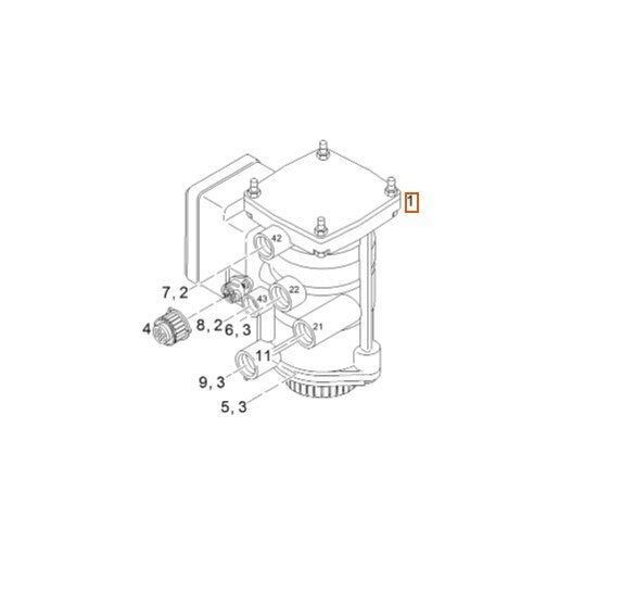 1 X New Knorr Axle Modulator K023711, K020623,K020623N50, K020623X50,K020625