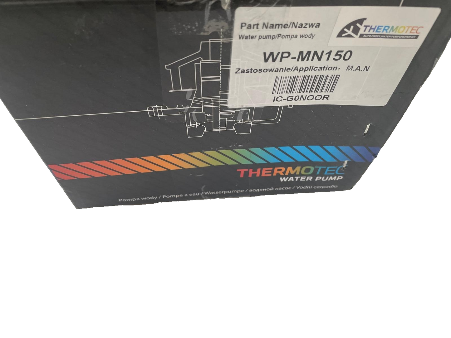 MAN TGA/TGS Water Pump: WPMN150,51065007102, 51065007106,51065007130,51065009000
