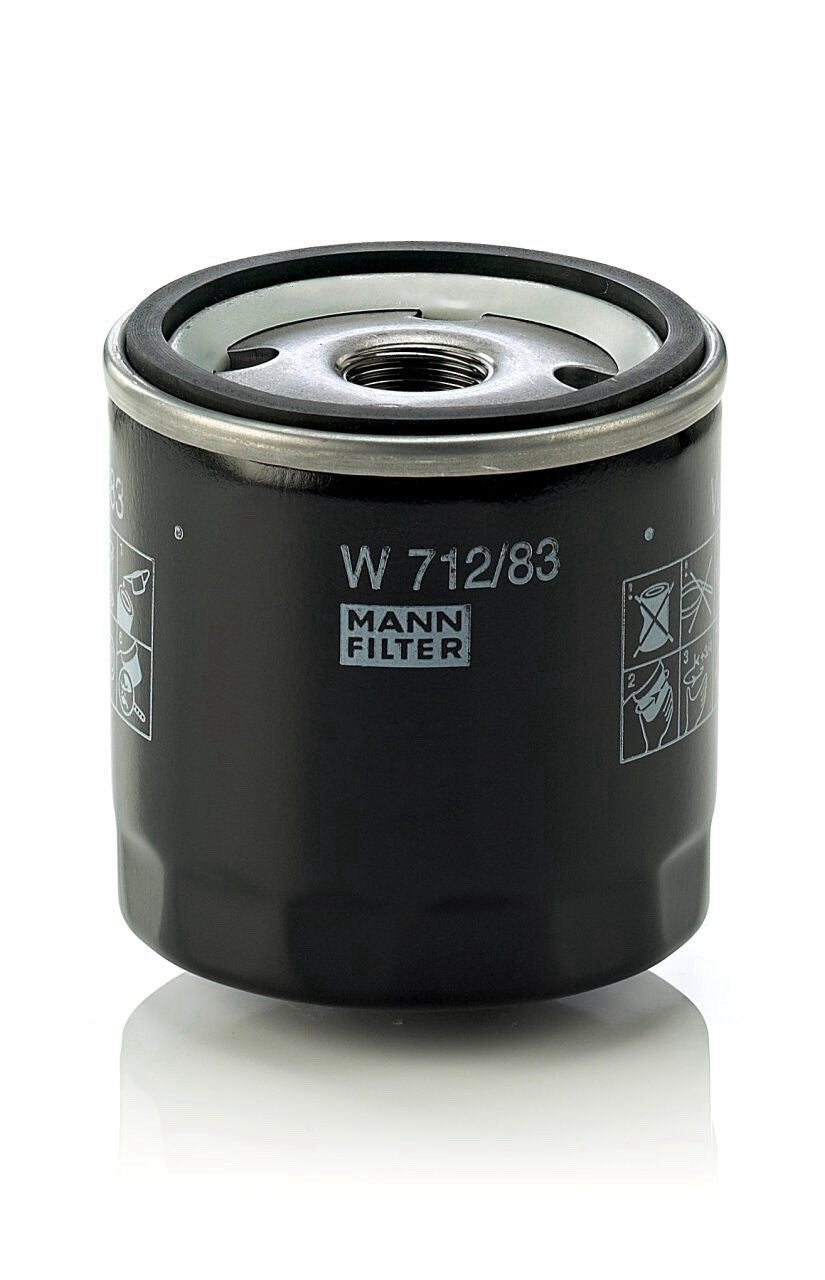 Mann Hummel W 712/83 OE Quality Replacement Engine Oil Filter - 15601-76009