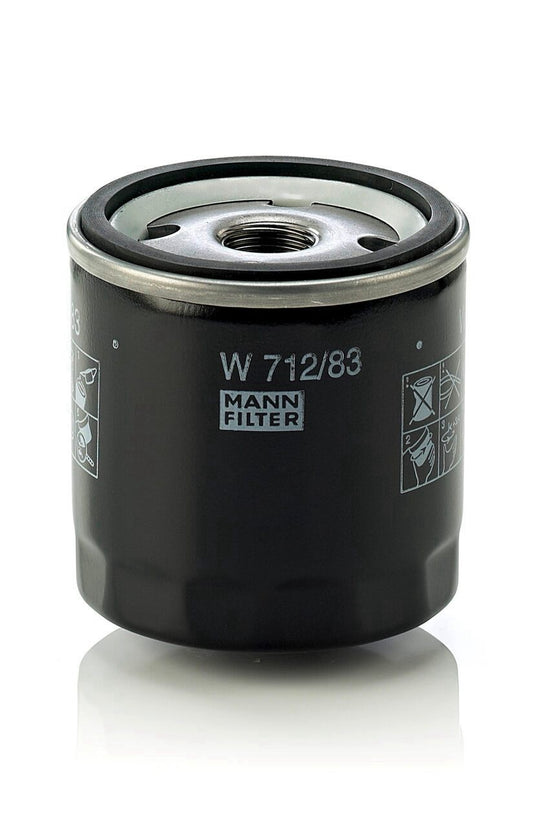 Mann Hummel W 712/83 OE Quality Replacement Engine Oil Filter - 15601-76009