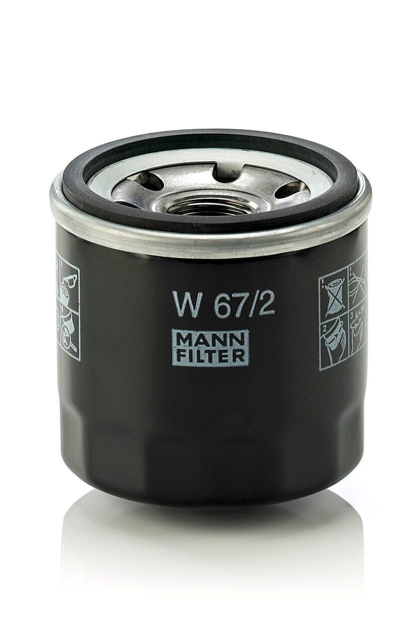 MANN Filter W67/2 Oil Filter Fits Nissan Bedford Chevrolet Daewoo Daihatsu Opel