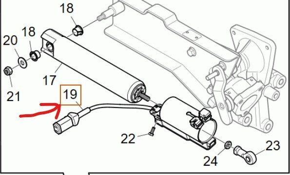 GENUINE SCANIA  EGR valve, Position Sensor - 2310764, 1903240, 1779721